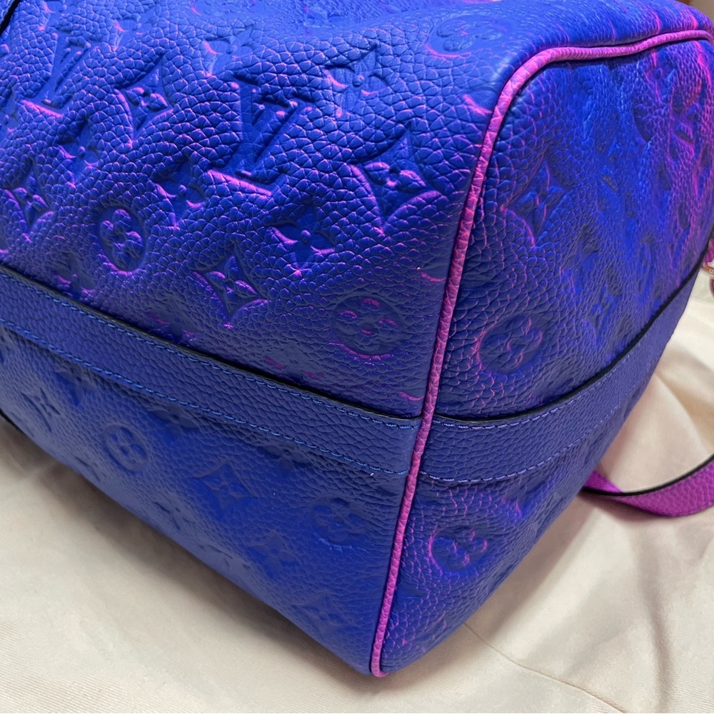 Louis Vuitton Pink and Purple Keepall Travel Bag - Picture 6 of 12